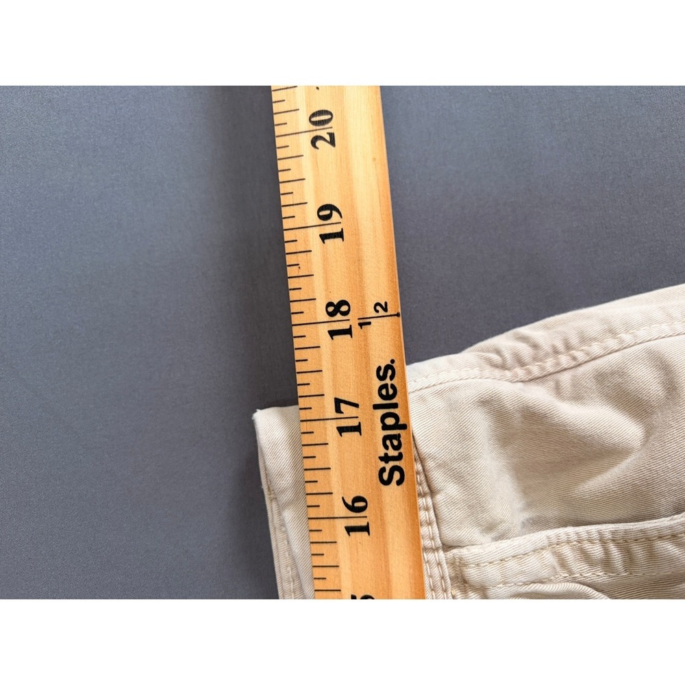 American Eagle Outfitters Active Flex Slim Fit Khaki Chino Shorts Mens 34 Tan - Picture 8 of 11